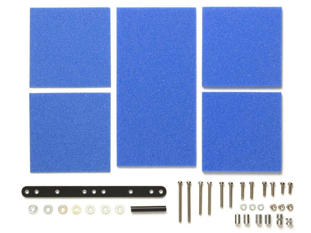 Tamiya 15512 – Brake Sponge Set (Mild, 1/2/3mm, Blue)