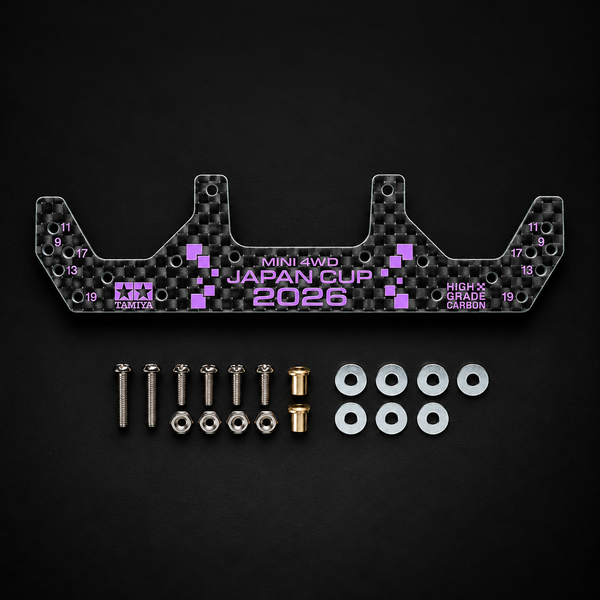Tamiya 95186 – HG Carbon Wide Front Plate (1.5mm) J-CUP 2026