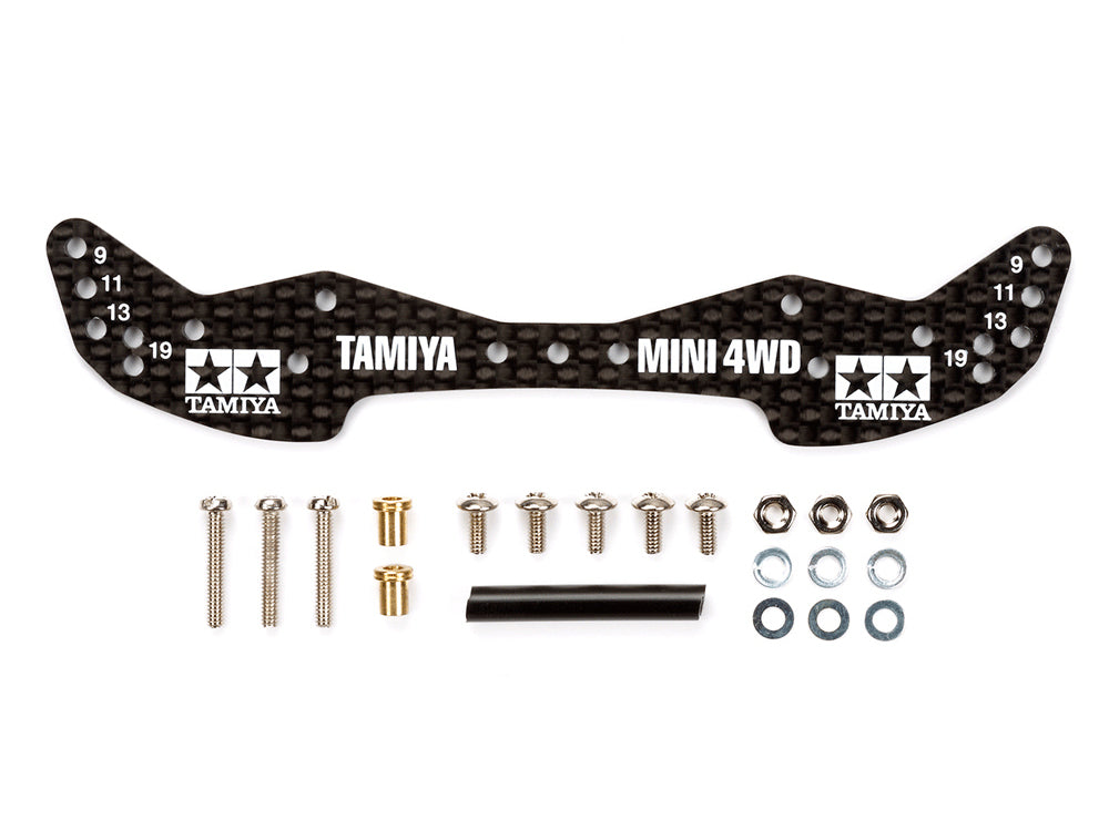 Tamiya 15498 - Hg Carbon Wide Front Plate (1.5Mm)