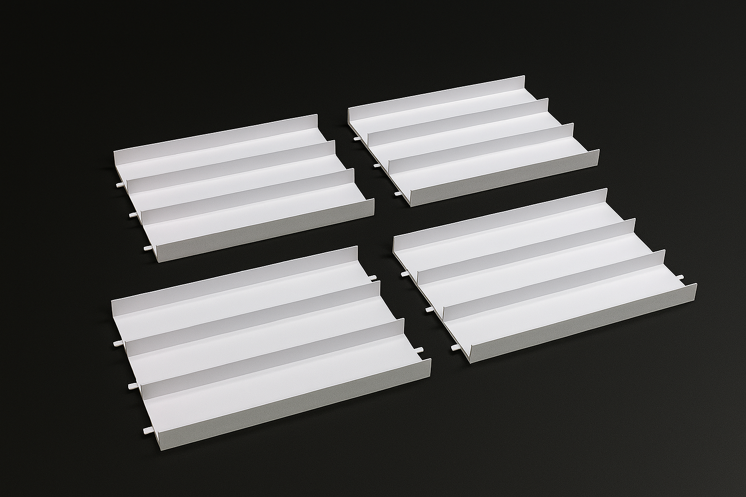 Tamiya 69574 - Japan Cup Junior Circuit Straight Section Set (White, 4Pcs.)
